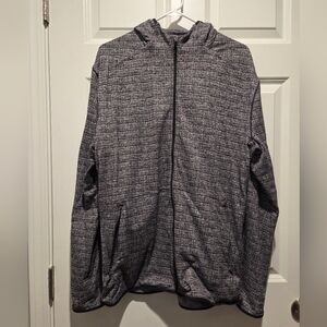 Lululemon Men's Surge Hoodie Jacket - Marled Gray/Black - XL - EUC! LM4886S